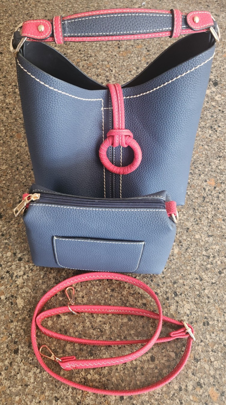 Blue and Red Women’s purse set