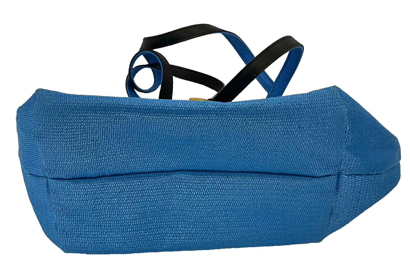 Croft & Barrow Sport Straw Weave Blue Hand Shoulder Bag Purse PP: 53% 14″x9″x7″