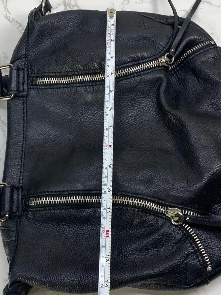 Linea Pelle Black Leather Handbag