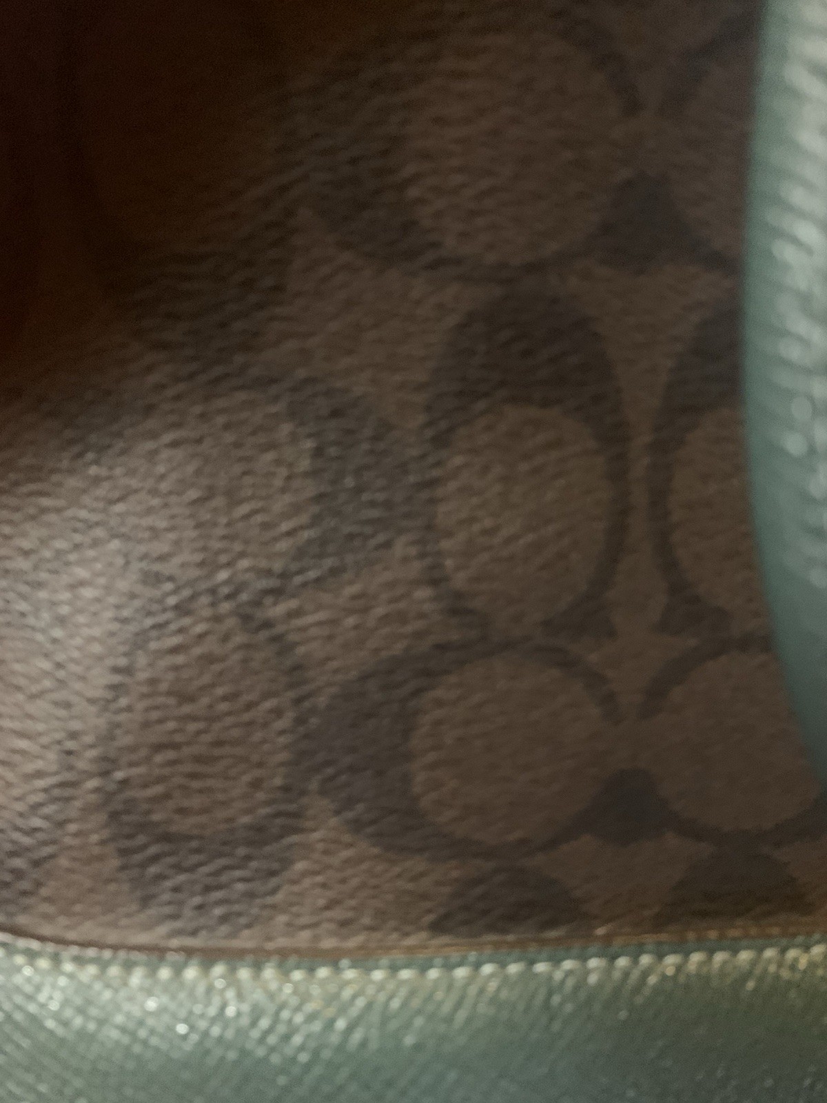 Coach Bag Brown/ Pine Green NWT Not Attach But Included (wallet Included )