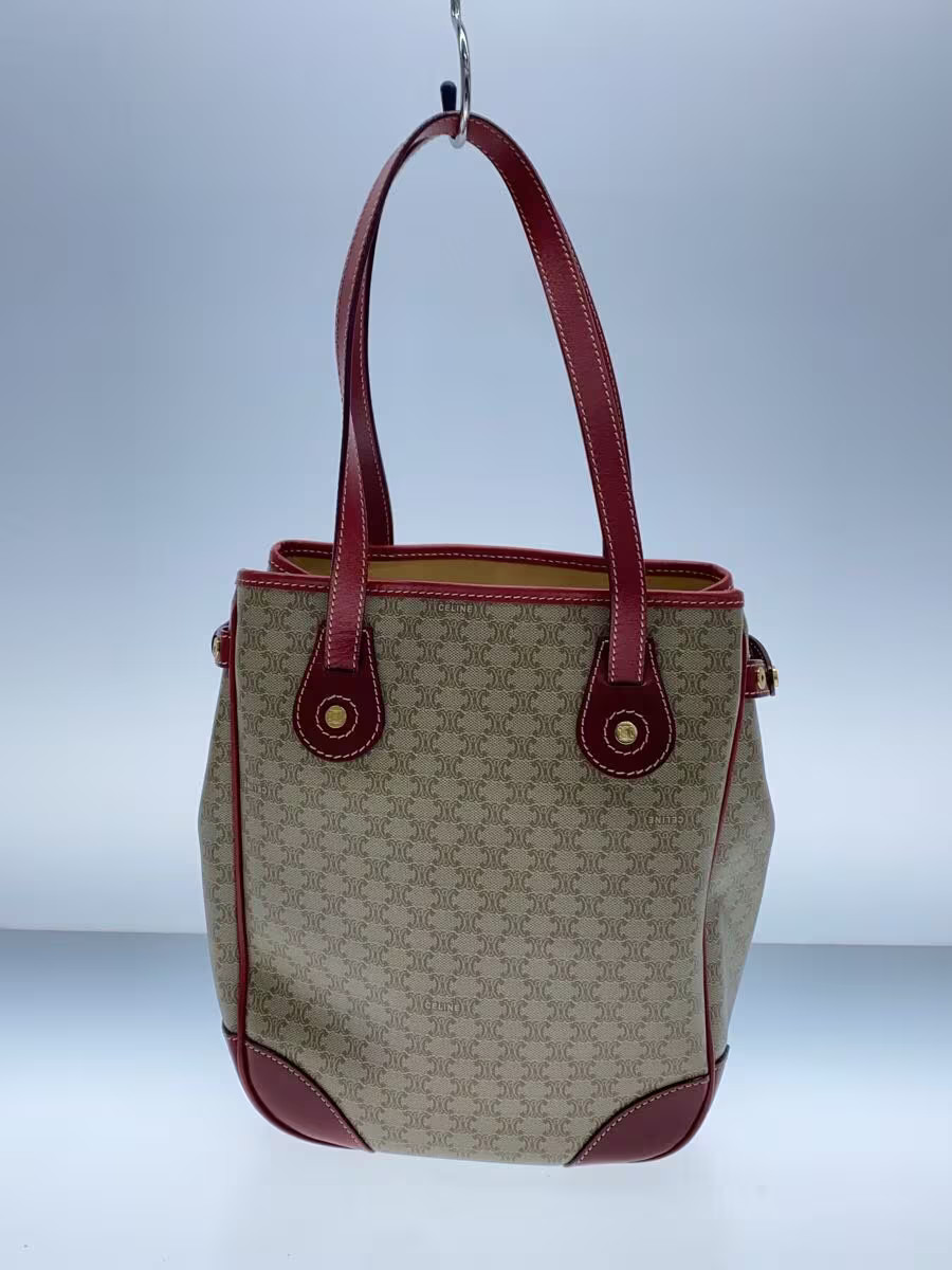 CELINE Handbag Leather BEG Allover CE00 22