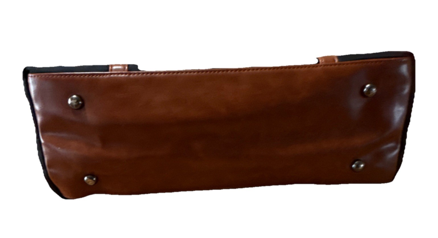 elavel Laptop Tote Bag USB Port Black Brown Handles Work Travel