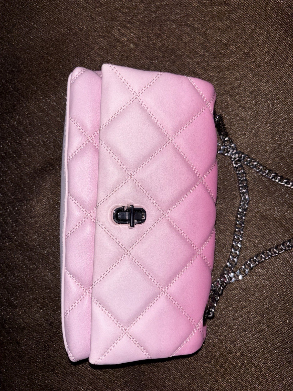 Marc Jacobs Pink Ombre Quilted Chain Shoulder Bag