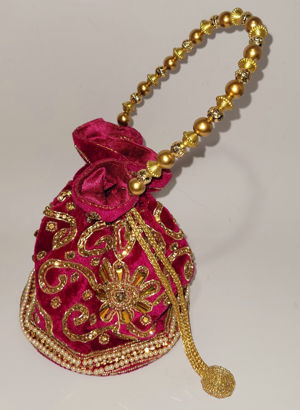 Purse Potli Indian Evening Bag Ethnic Wedding Bridal Or Everyday Hand Bag Gift