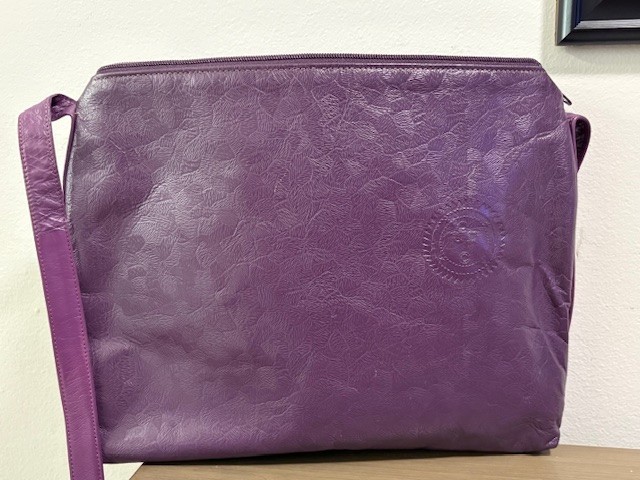 CARLOS FALCHI Shoulder/Crossbody Purple Bag/Purse The Ritz Accessory Collection