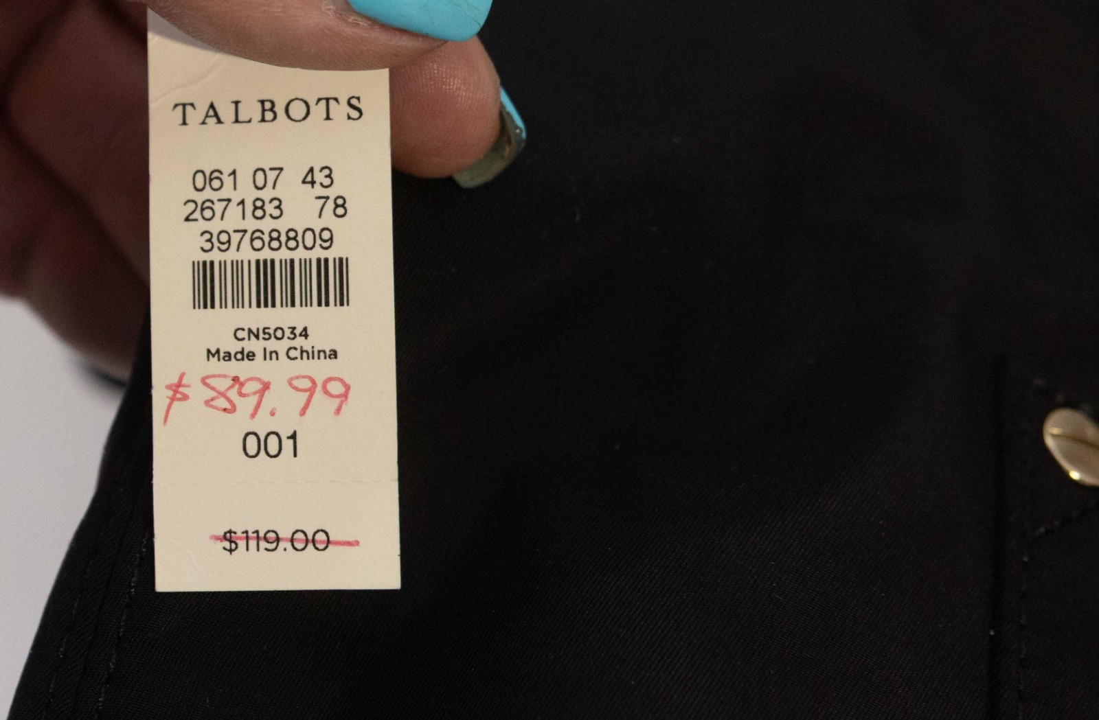 Talbots Women’s Black Hobo Tote Shoulder/Crossbody Bag $119 NWT NOS
