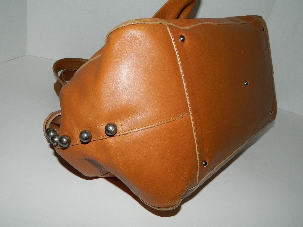 LAMARTHE PARIS TAN LEATHER HANDBAG