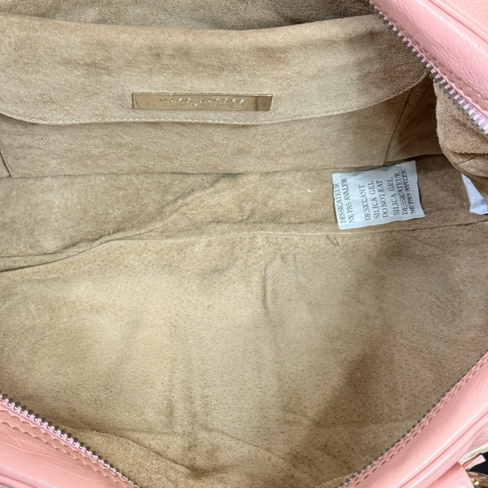 Marc Jacobs Venetia Satchel Bag Calf Leather Petunia Quartz Rose Pink Italy Made