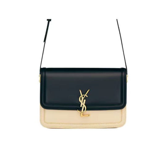 SAINT LAURENT SOLFERINO Leather Crossbody Bag Medium Women’s Brown 9.1*2.4*6.3in