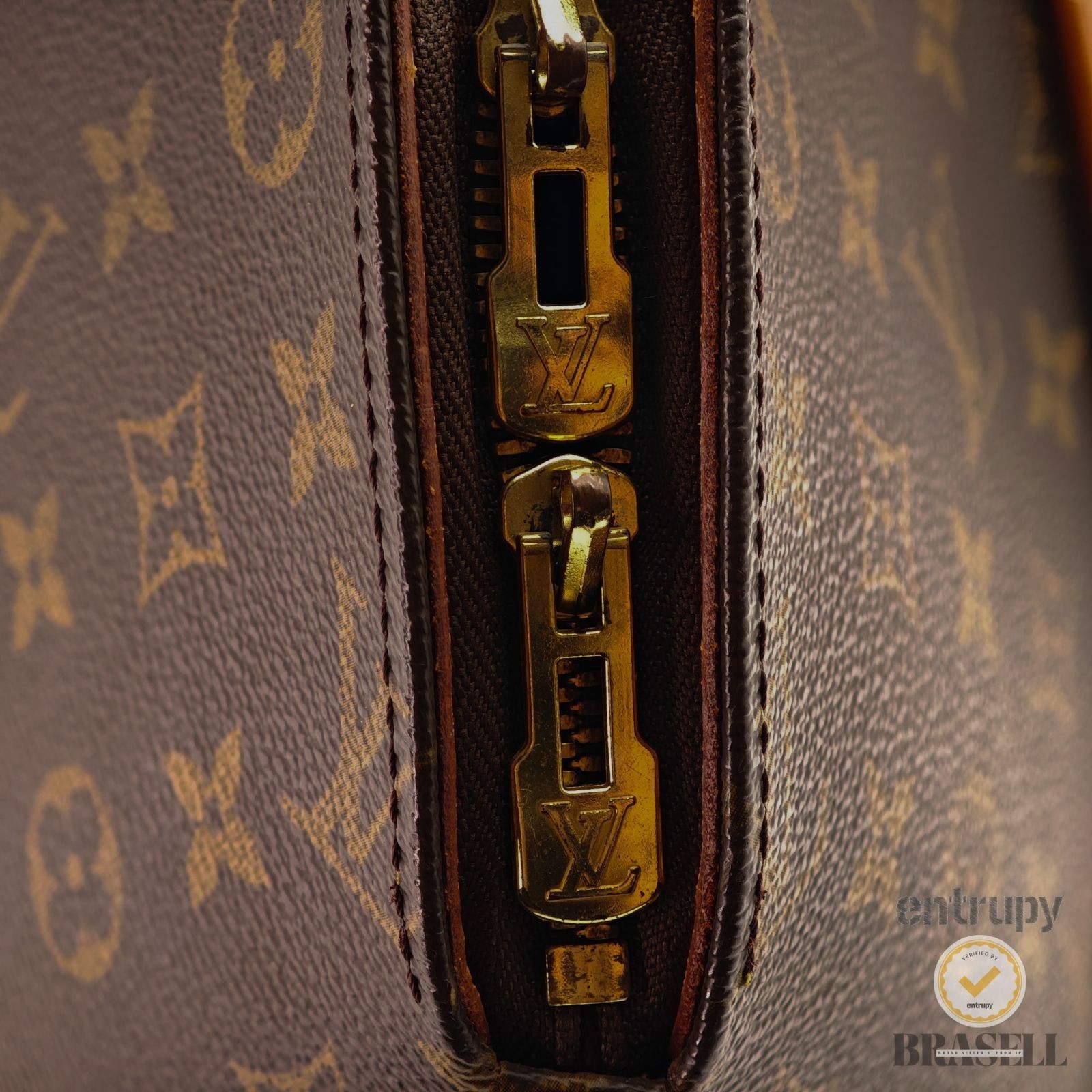 LOUIS VUITTON Ellipse MM M51126 Hand Bag Monogram Canvas Brown 【ImportFeeFREE】