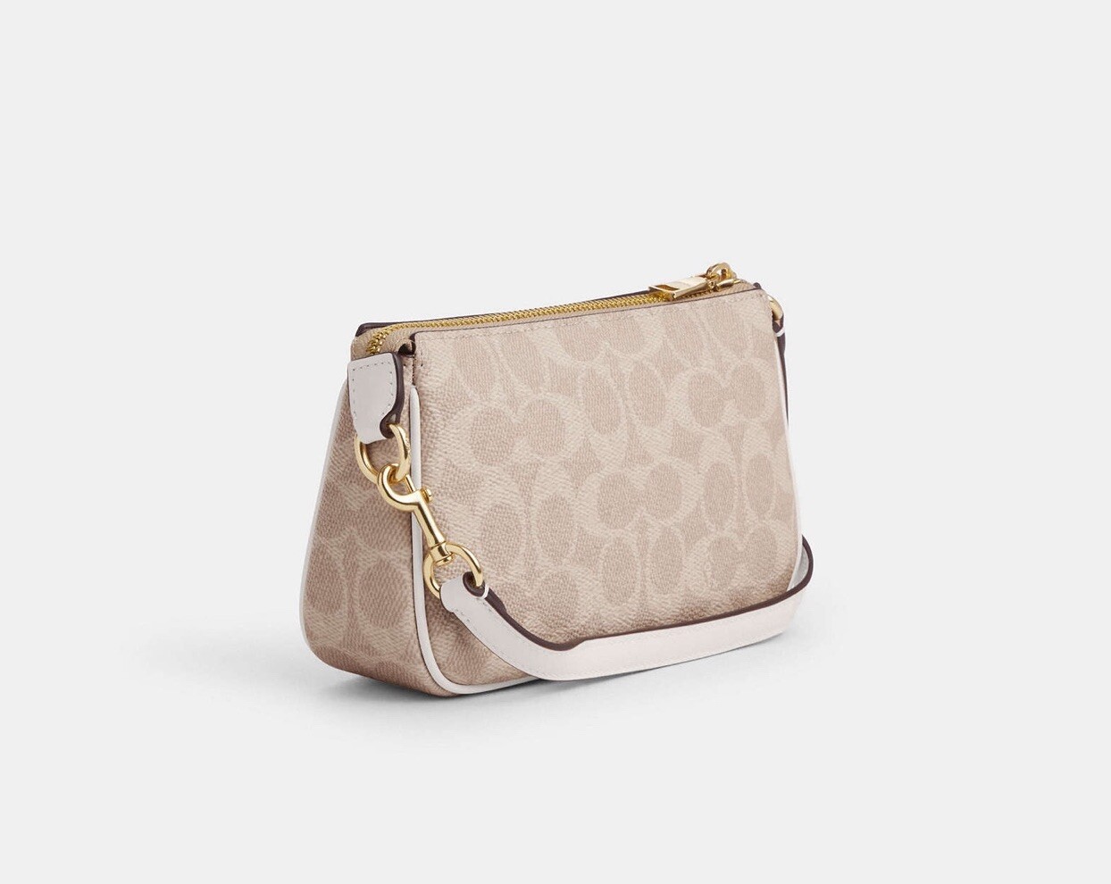 NWT Coach Nolita 19 In Signature Canvas CS442 Chalk/Glacier White