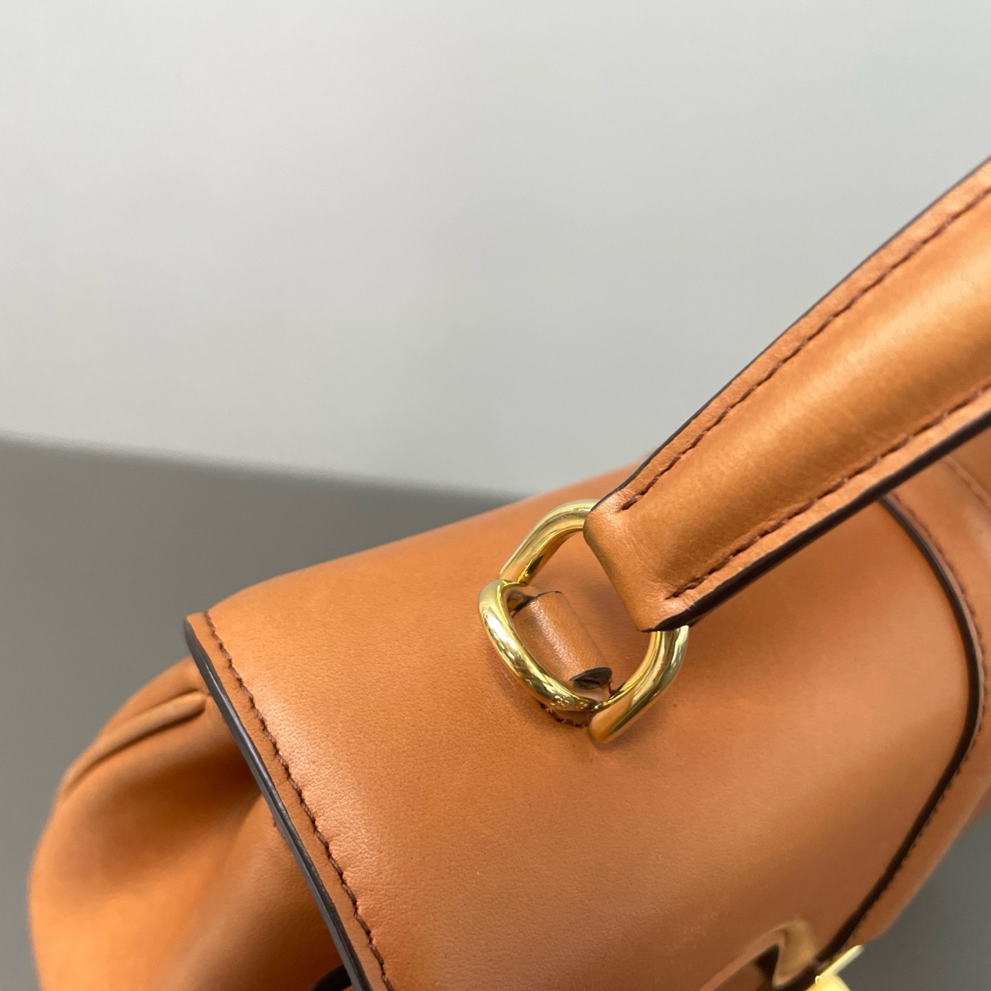 Celine 2022 Soft 16 Small Caramel Smooth Calf Leather 3 Way Bag Duty Paid