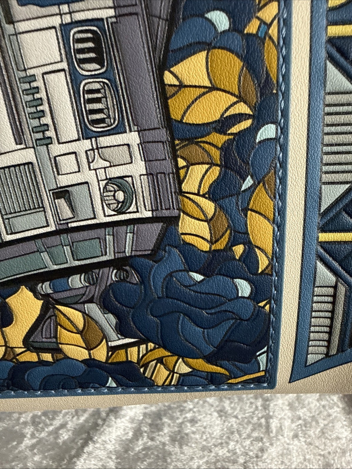 Loungefly Star Wars R2-D2 Stained Glass Portrait Mini Backpack NWT