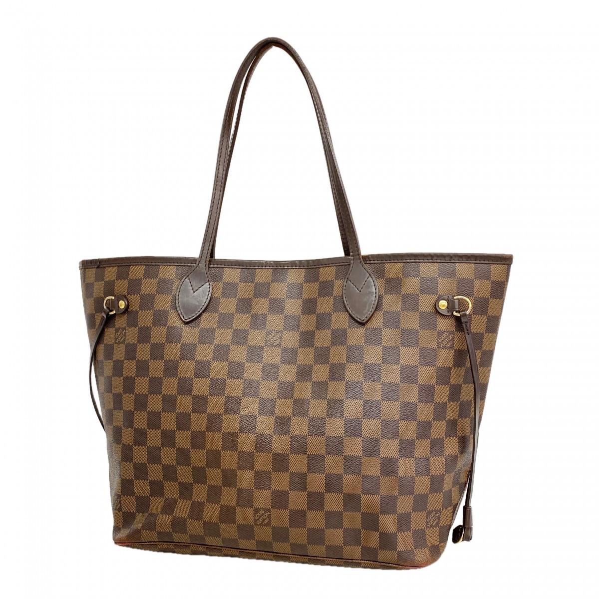 Auth [6gd4637] LOUIS VUITTON Tote Bag Damier Neverfull MM N51105 Ebene [Pre-…