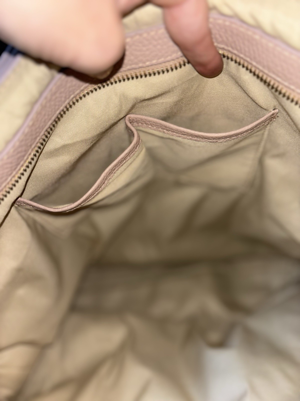 IO Pelle Italia Skull Embossed Leather Slouch Hobo Mousse Taupe TikTok Viral Bag