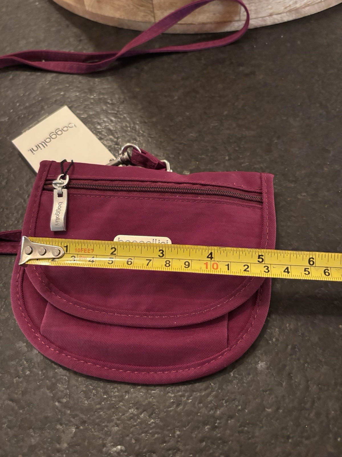 NWT Baggallini “Teenee Bagg” Classic Collection Crossbody Gift ~Burgundy Red