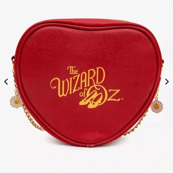 Buckle-Down The Wizard Of Oz Tin Man Heart Figural Crossbody Bag