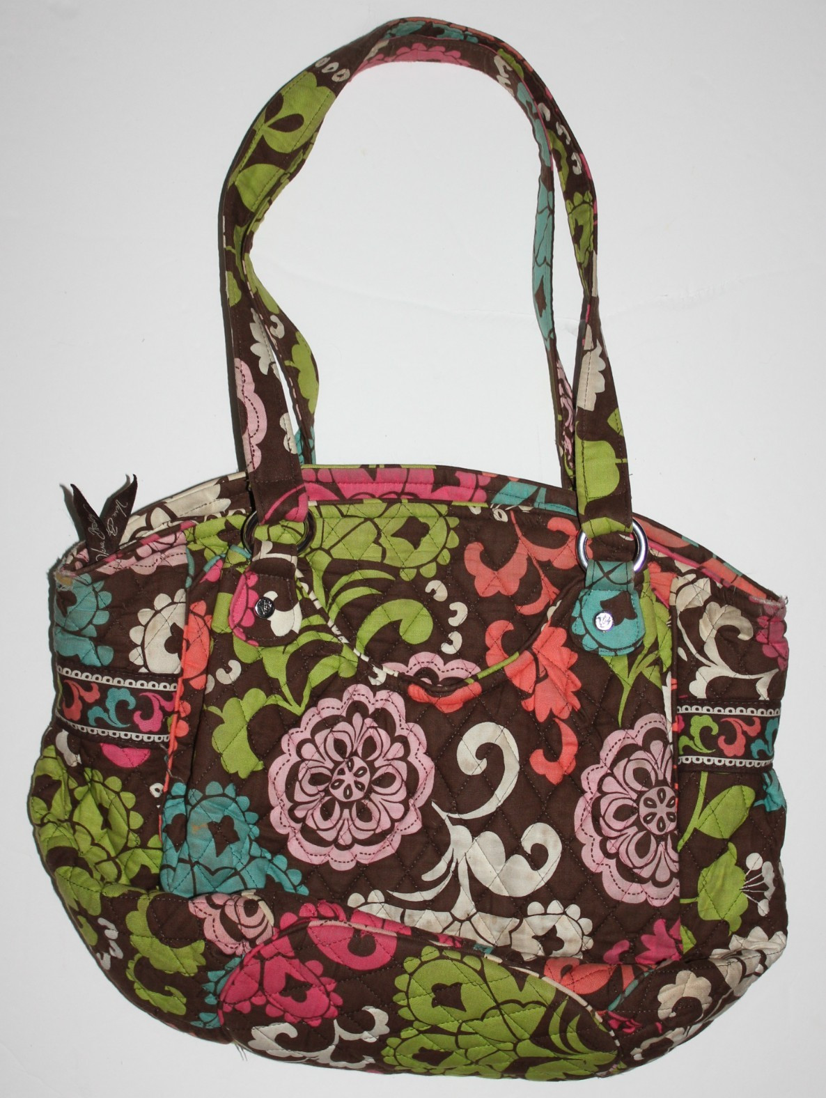 Vera Bradley Retired Lola Quilted Cotton Shoulder Bag