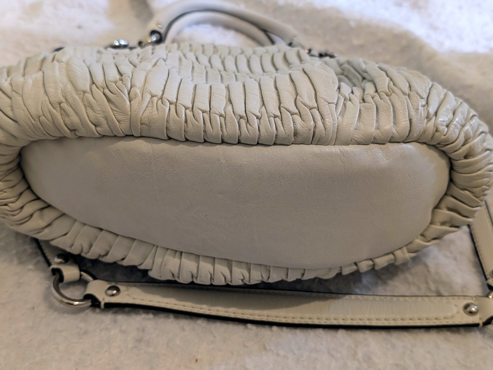 COACH MADISON GATHERED LEATHER SOPHIA SATCHEL BAG LIMITED EDITION 15942