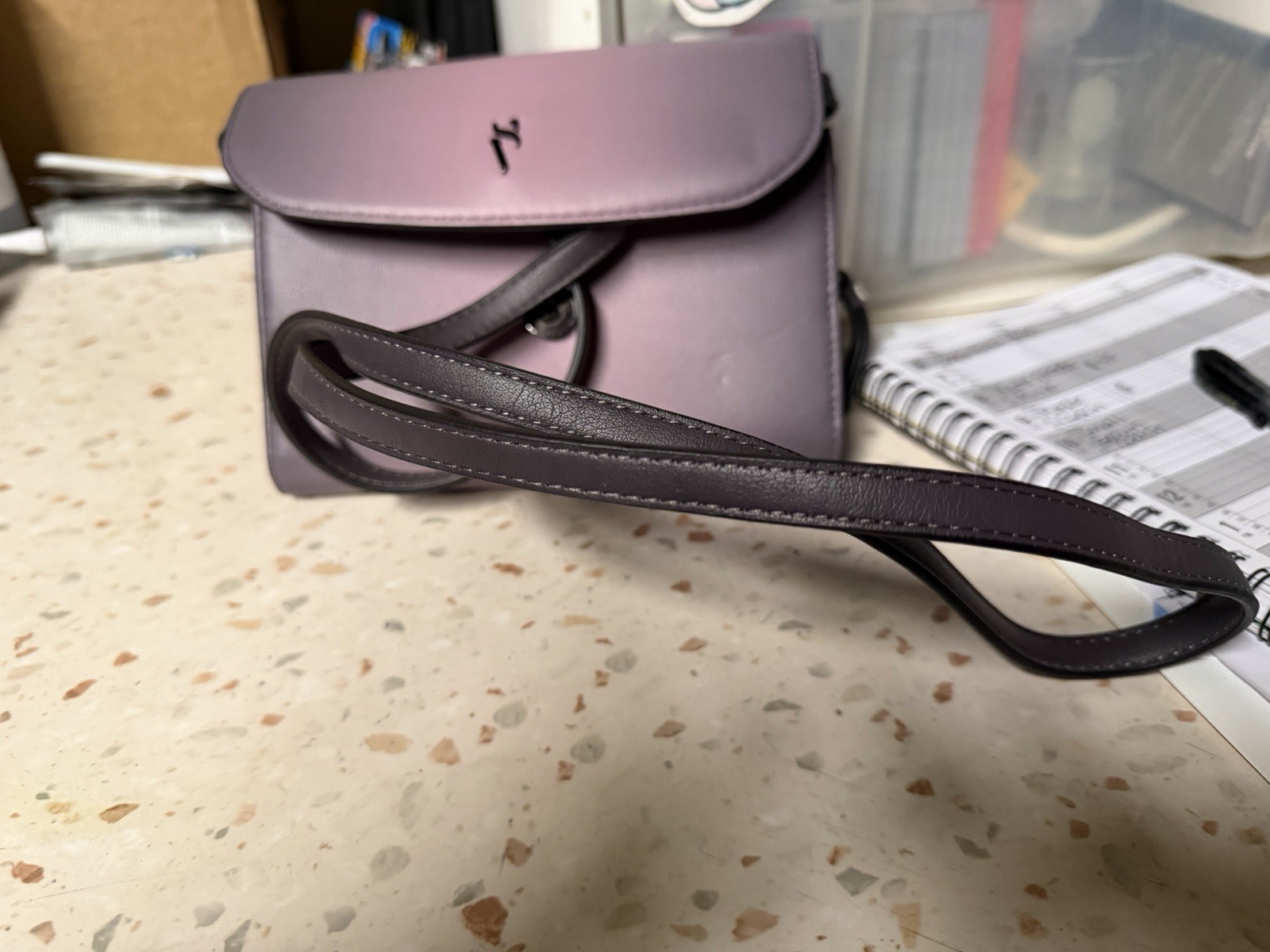Victoria’s Secret Logo Button Shoulder Bag Lavender Small Casual Women