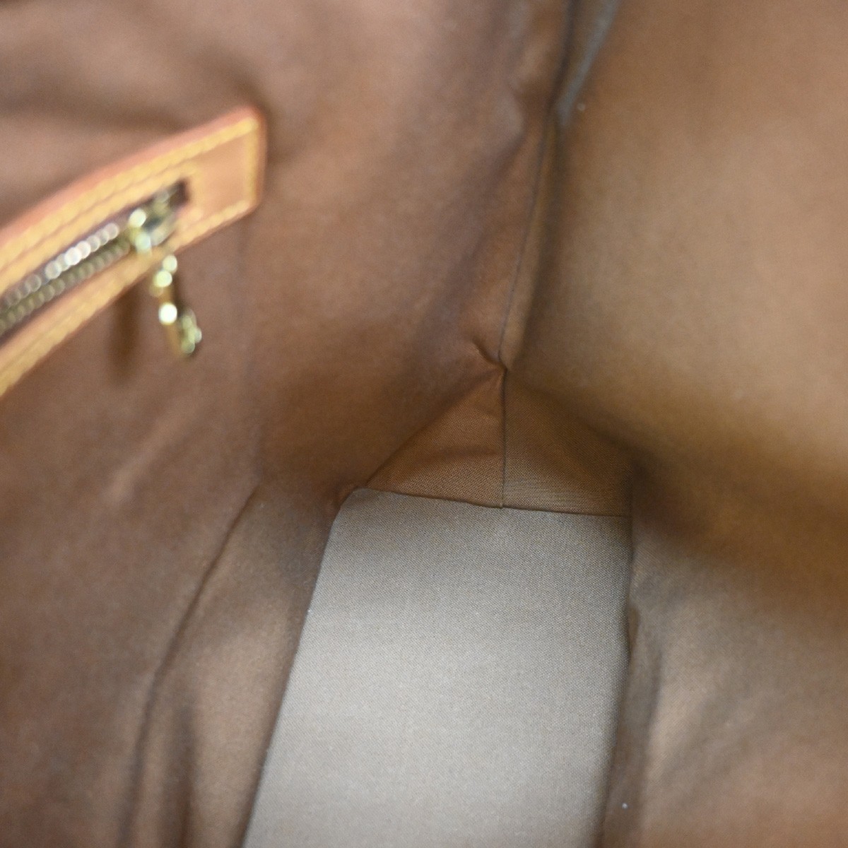 LOUIS VUITTON Cabas Mezzo Shoulder Bag Monogram Leather Brown M51151 70SA174
