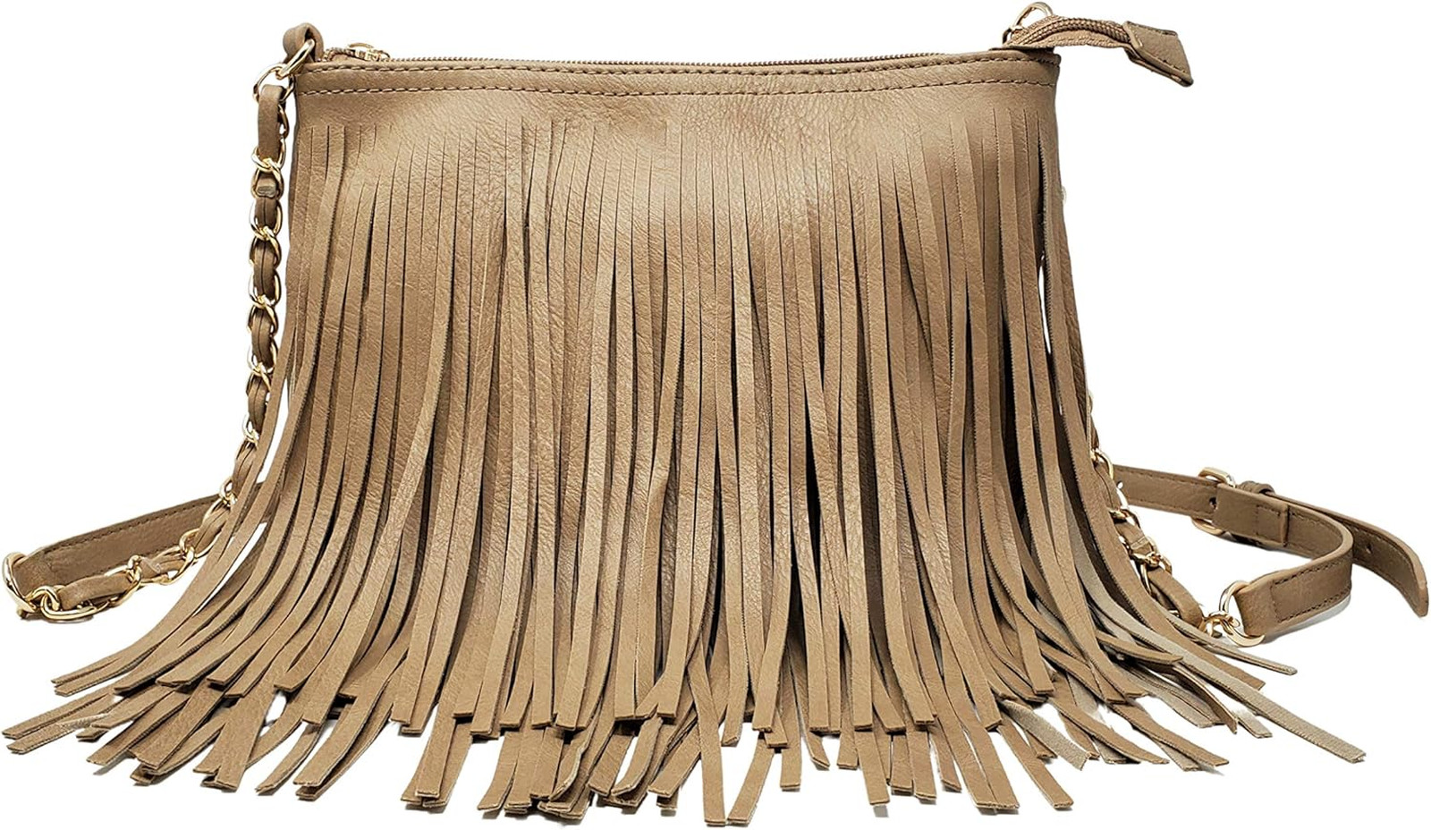 Women’s Fringe Crossbody Bag with Tassel Strap Western Style Purse for Night Out