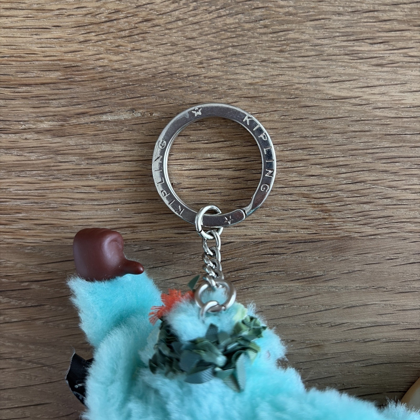 2.5″ Mint Green Surfer Monkey Keychain From Kipling