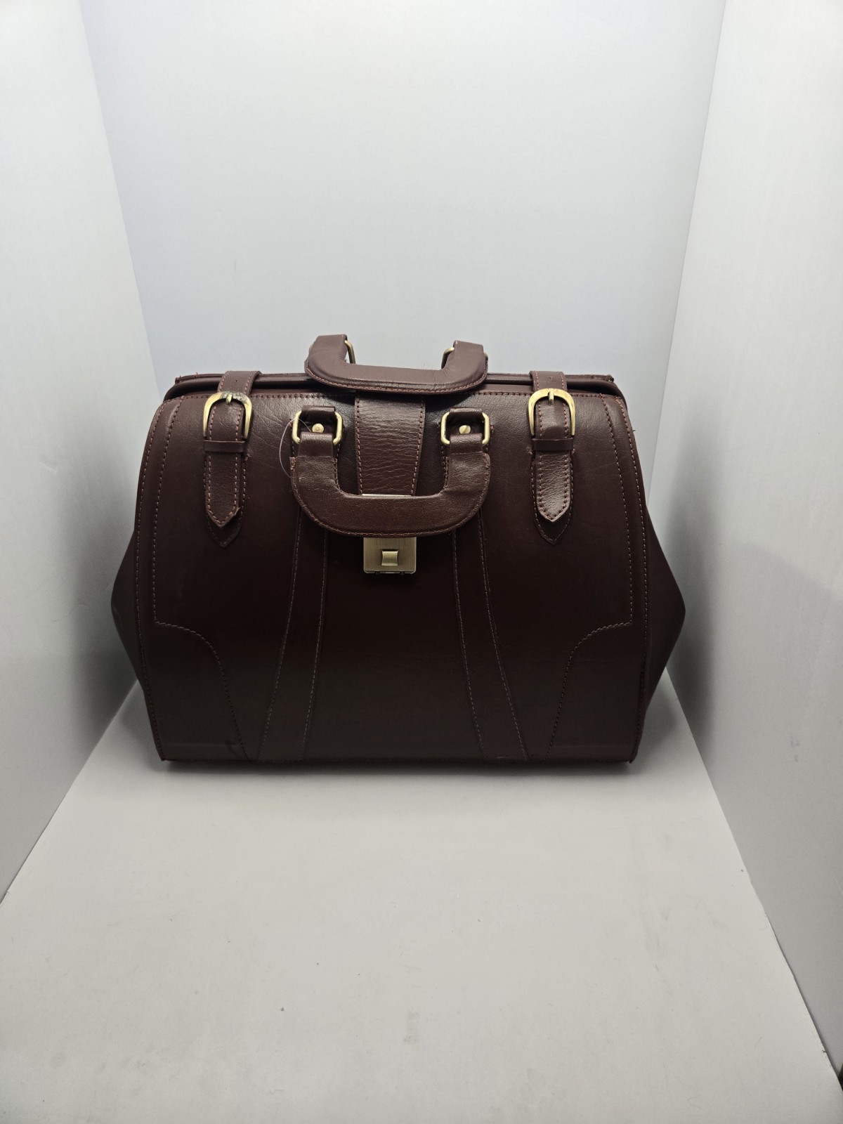 Hopeless Romantic Ladies Brown Leather Bag Satchel by Amiet Doctor Style Bag