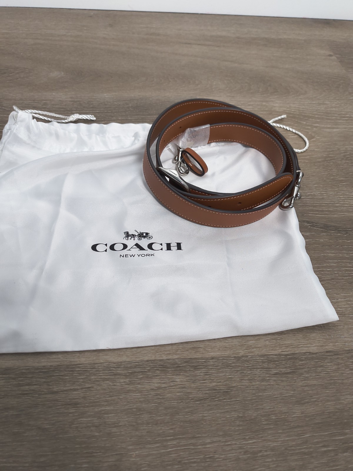 Authentic Coach Brown Leather Crossbody Strap