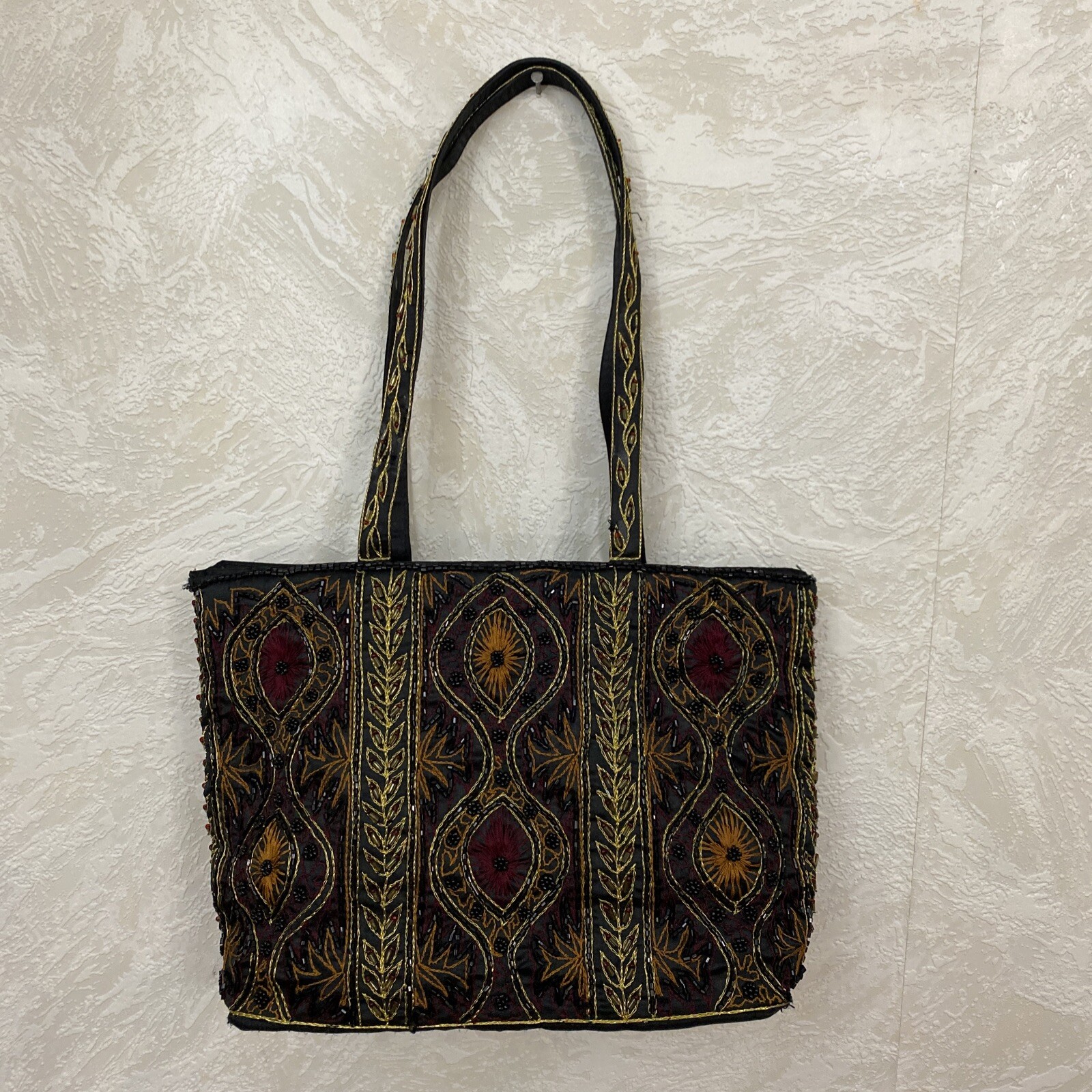 hand embroidered vintage purse made in India 100% viscose