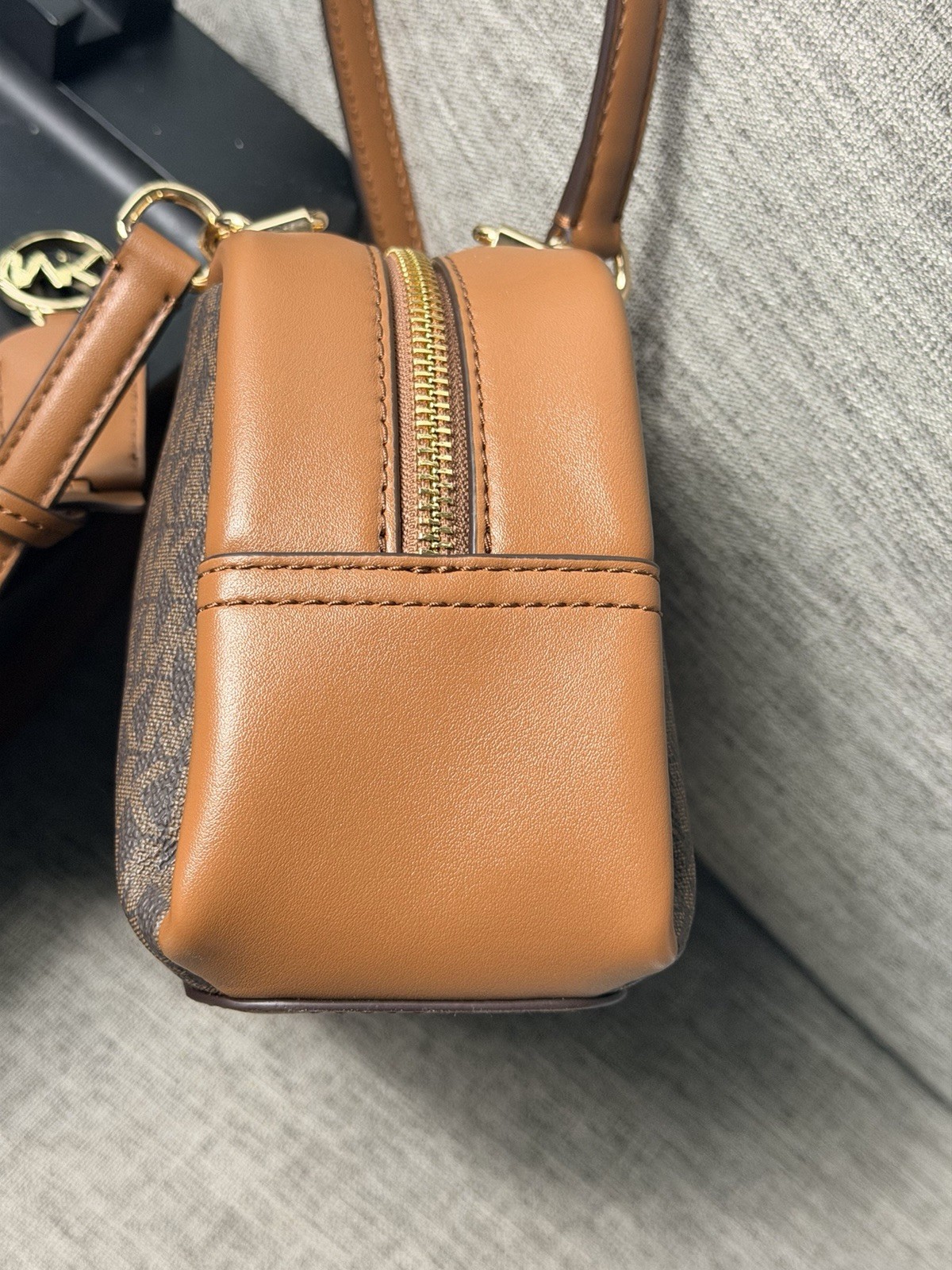Michael Kors Cecily Small Signature Logo Shoulder Crossbody Bag Brown NWT