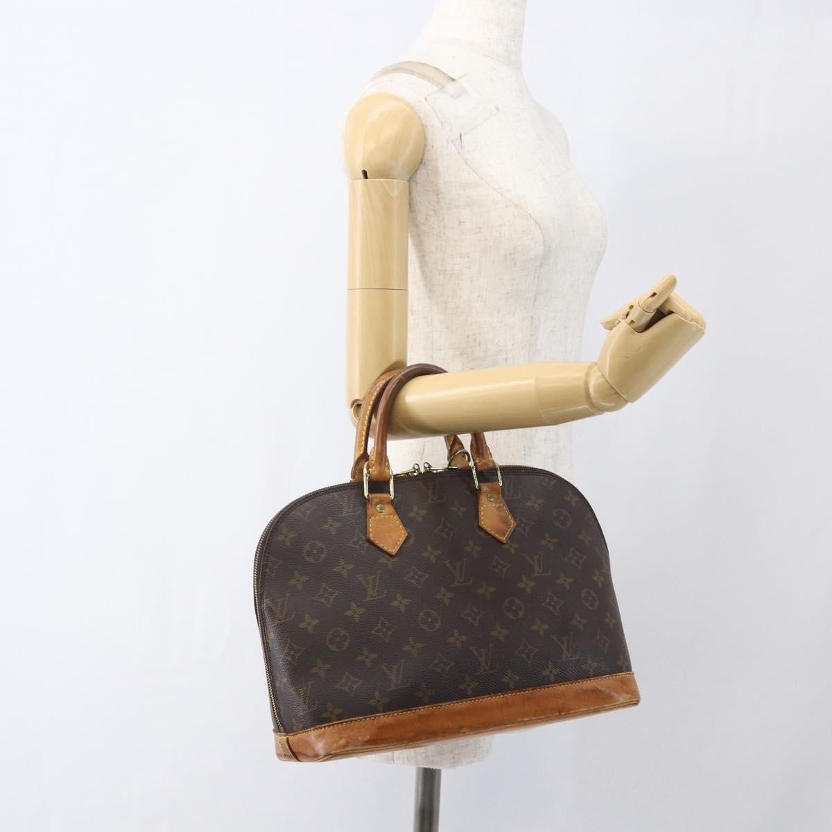 LOUIS VUITTON Monogram Alma Hand Bag M51130 LV Auth 167933