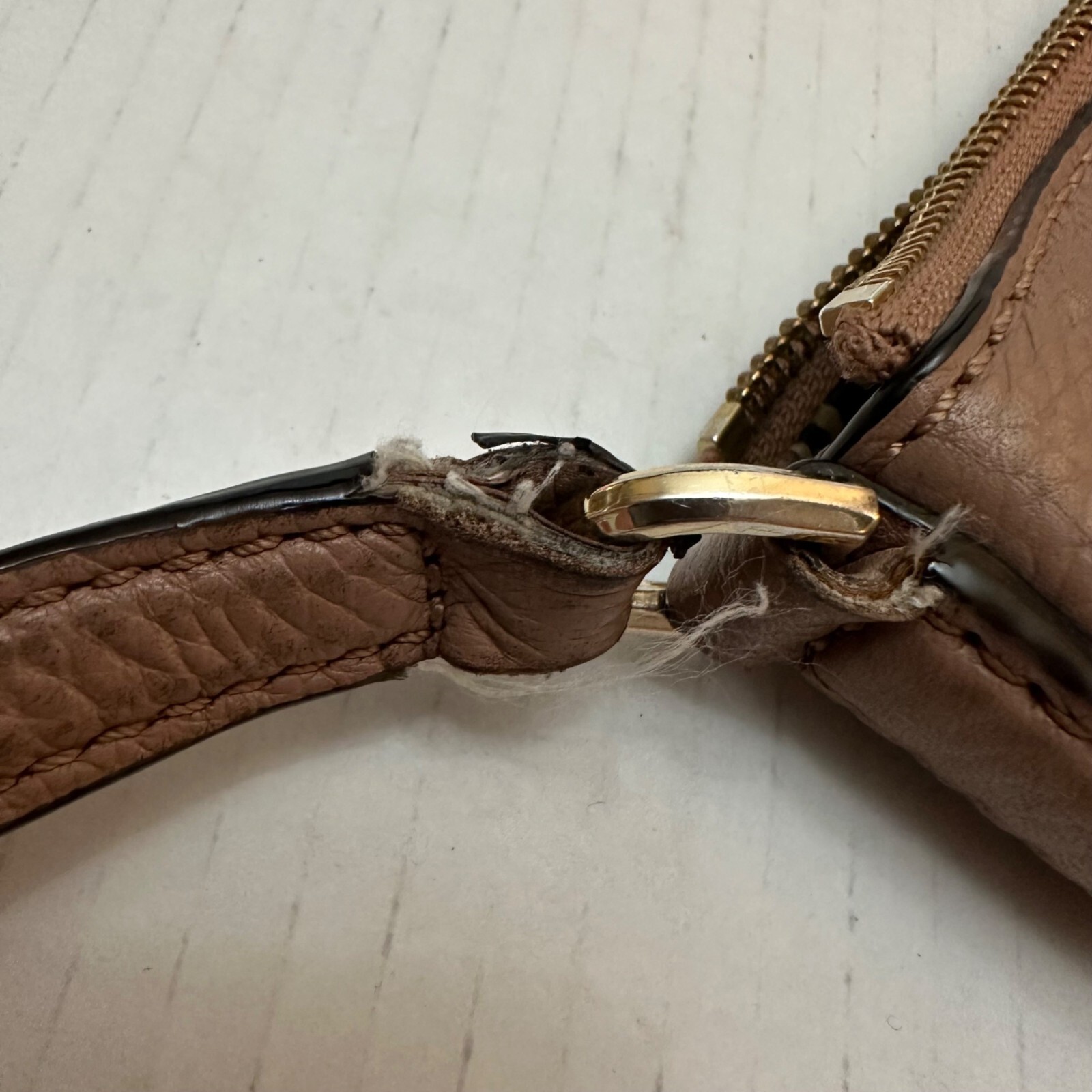 Kate Spade Jackson Street Gabriele Crossbody Bag Brown Leather Adjustable Strap