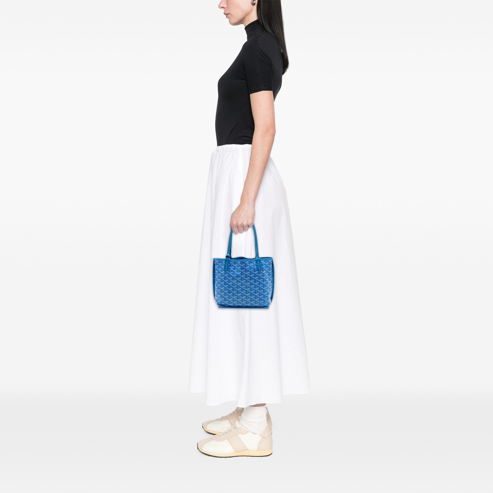 Goyard Mini ine Reversible Anjou Pre-Loved Tote Bag Blue