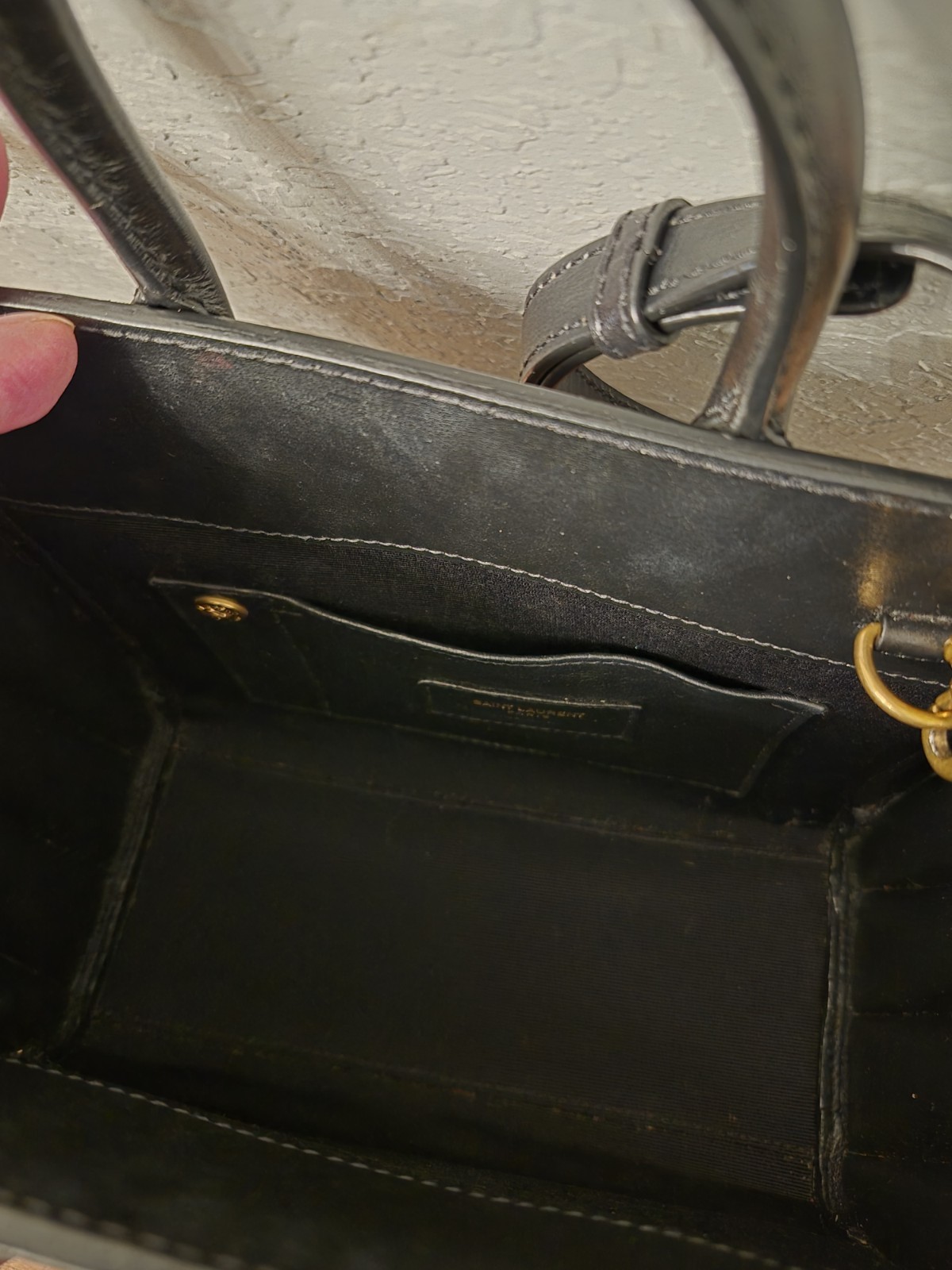 Saint Laurent Sac du Jour nano black Canework Woven leather VERY RARE