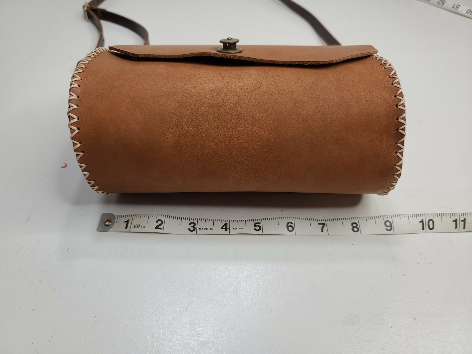 Bear Cub Leather Goods Roe Crossbody Brown Handmade
