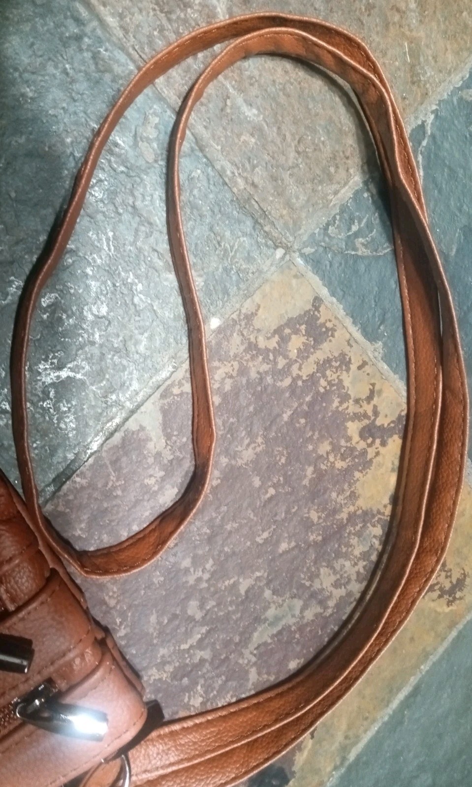 Maze Exclusive Crossbody Boho Hipppie Bag Genuine Leather Brown New With Tags