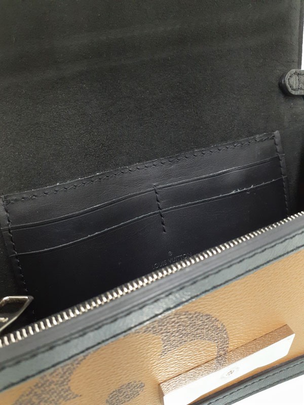 Louis Vuitton Monogram Giant Bum Bag Dauphine M67696 Canvas Black #TB3685