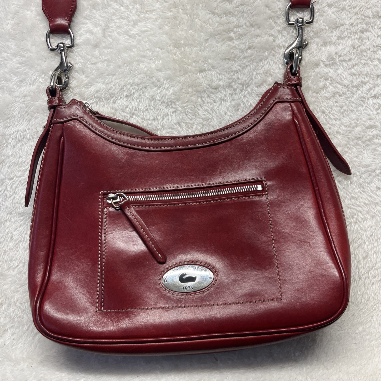 Dooney & Bourke Bordeaux Florentine Toscana Large Crossbody Hobo