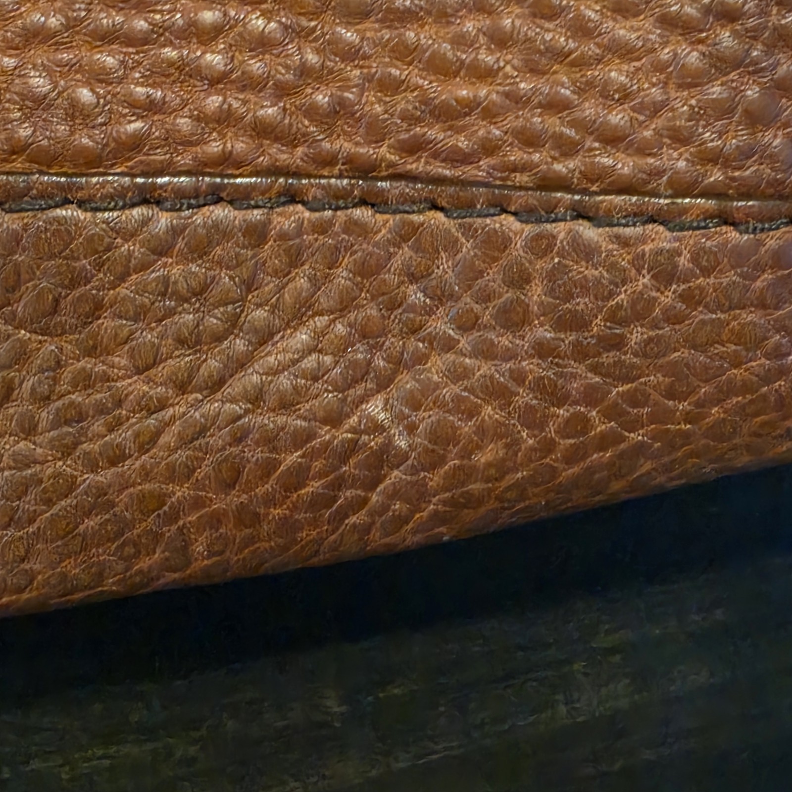 Gucci Brown Pebbled GG Pattern Shoulder Bag Braided Top Handle Silver HW