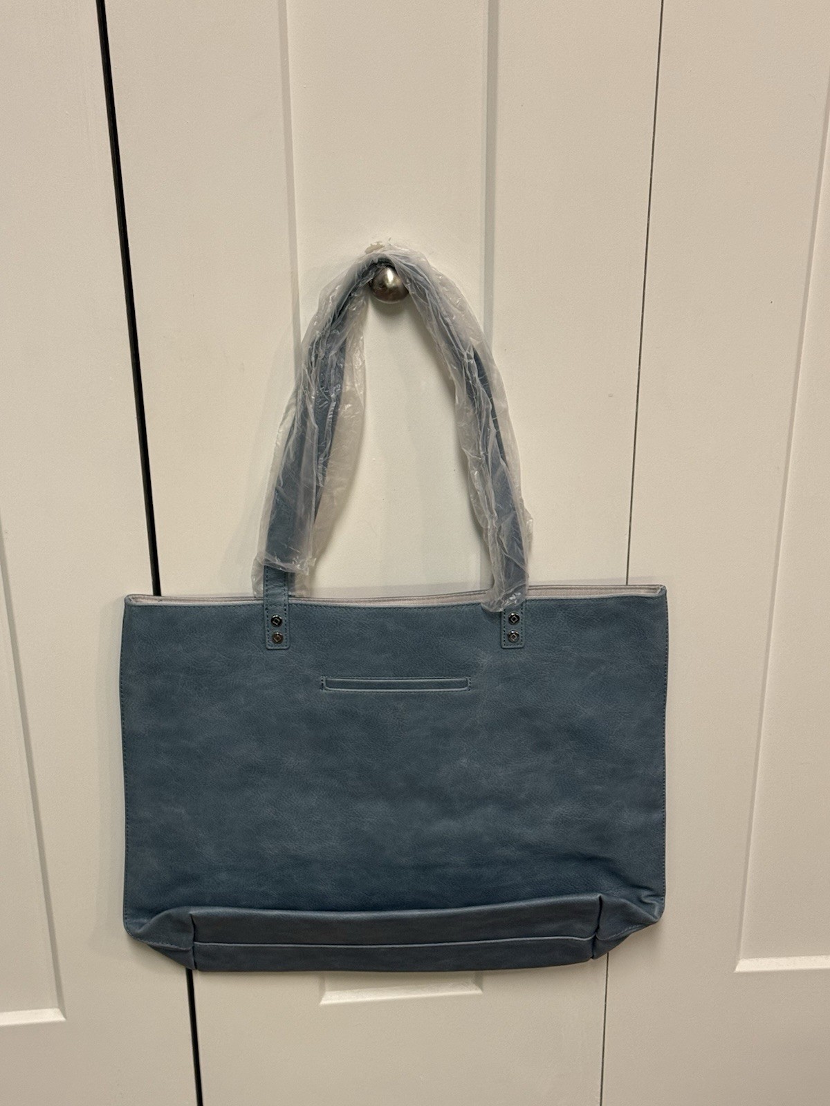 Thirty-One Around Town Tote in Denim Distressed Pebble (Blue)!! New With Tags