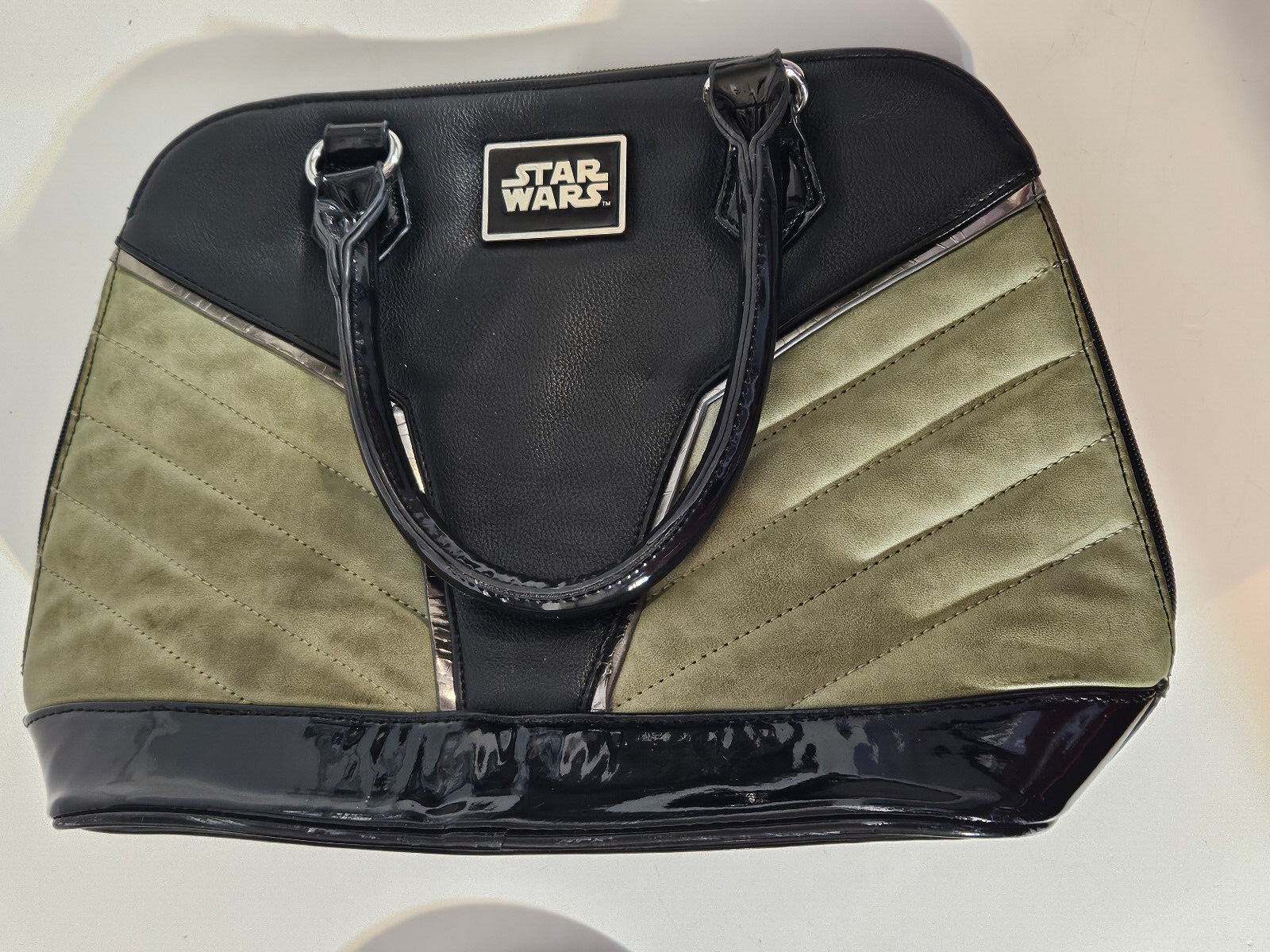 Star Wars Rogue One Rebel Jyn Erso Bioworld Handbag Rare Green Black Purse