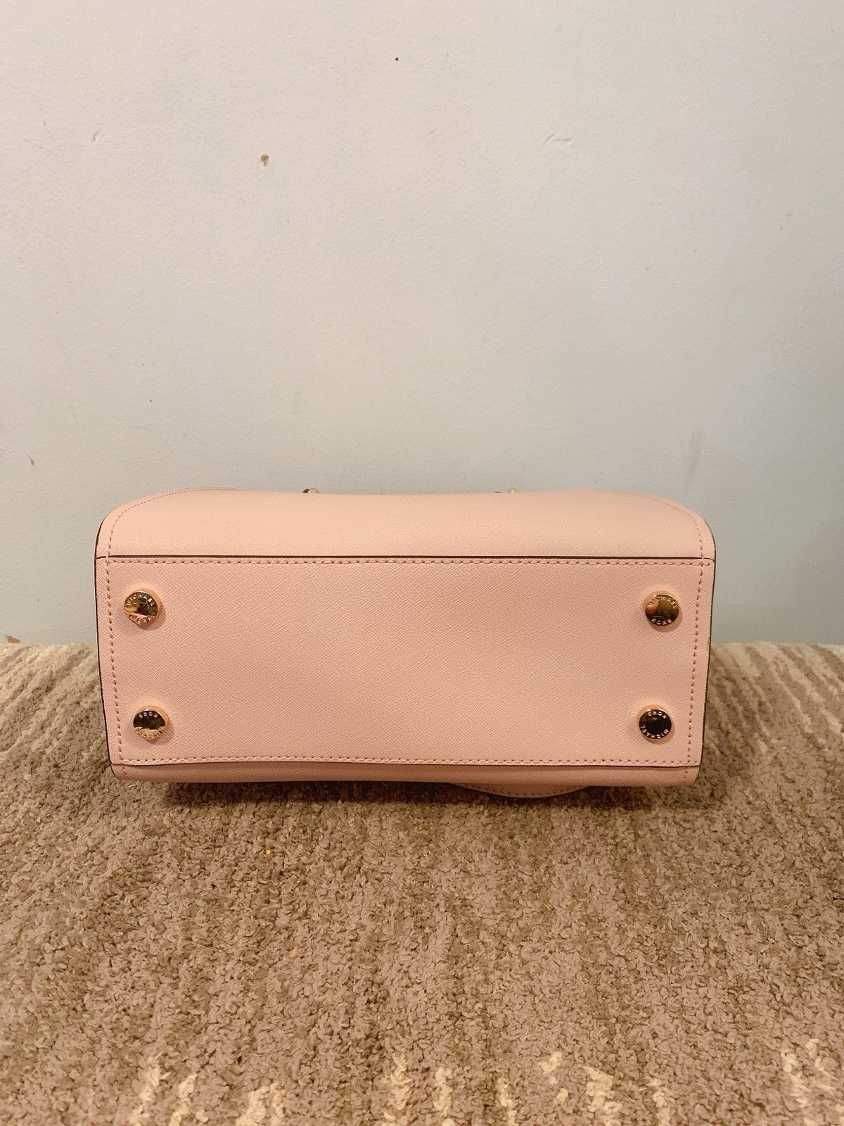 New! Michael Kors Sofia MD NS Tote Leather In Ballet Color With Gold Metal