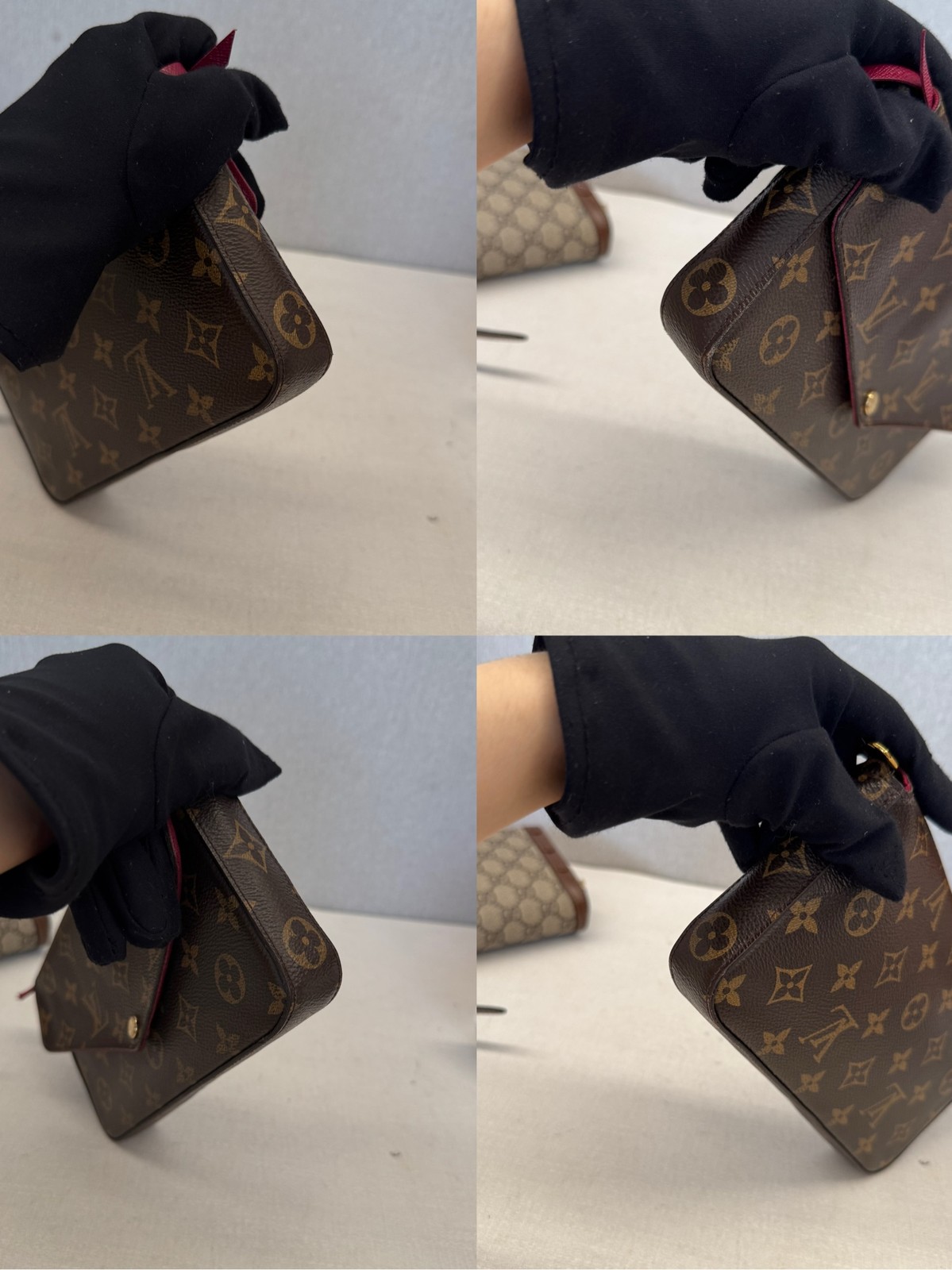 Louis Vuitton Monogram Pochette Felicie Normal Brown Coated Canvas Crossbody Bag
