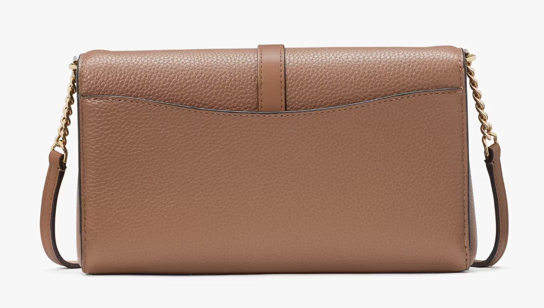 Kate Spade Knott Flap Chain Crossbody Brown Leather Purse KH154 NWT $248 MSRP F
