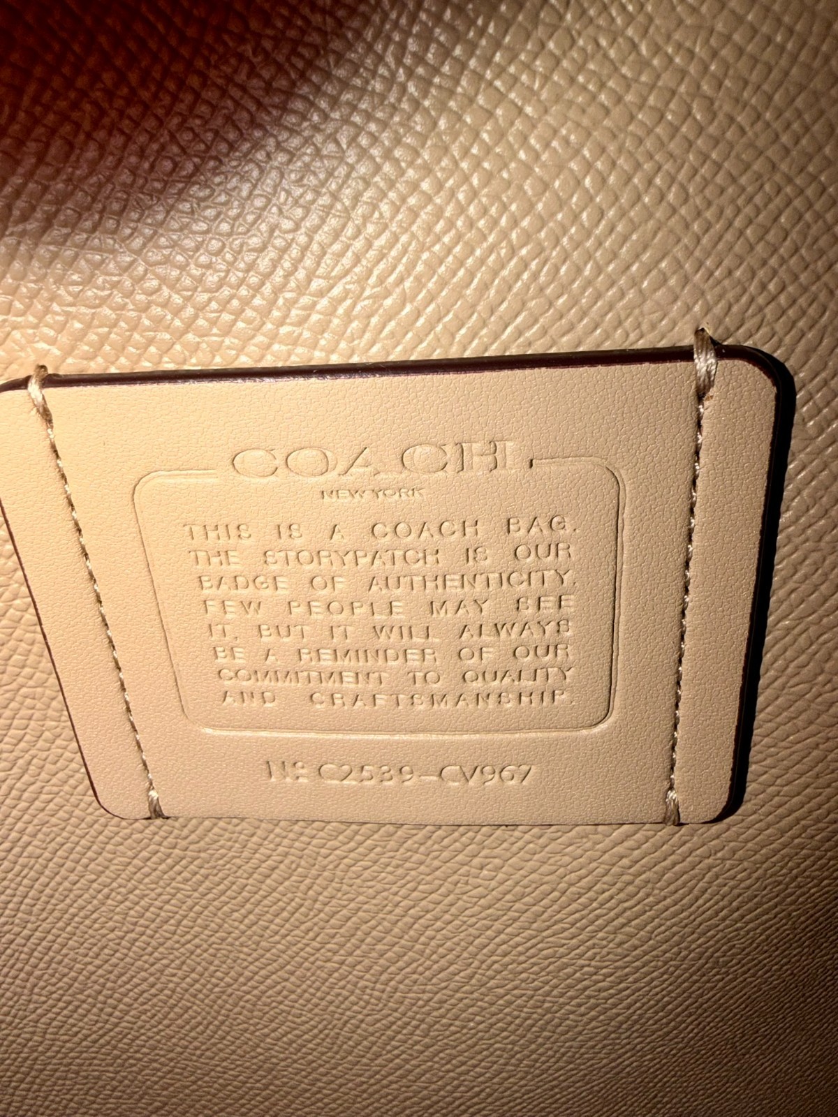Coach Mollie Tote Bag Signature Canvas C2539 CV967 Light Khaki Saddle Sand Taupe