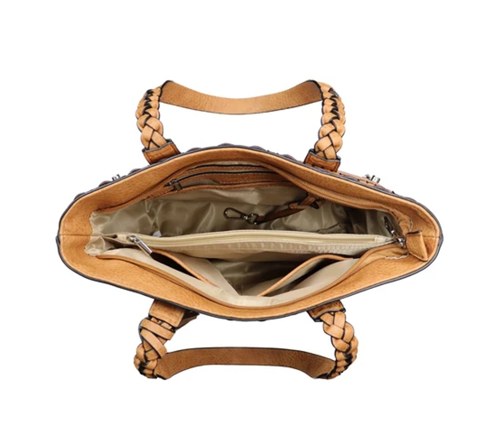 Conceal Carry Sophia Stitched Tote Bag (Cinnamon) #22-CMN