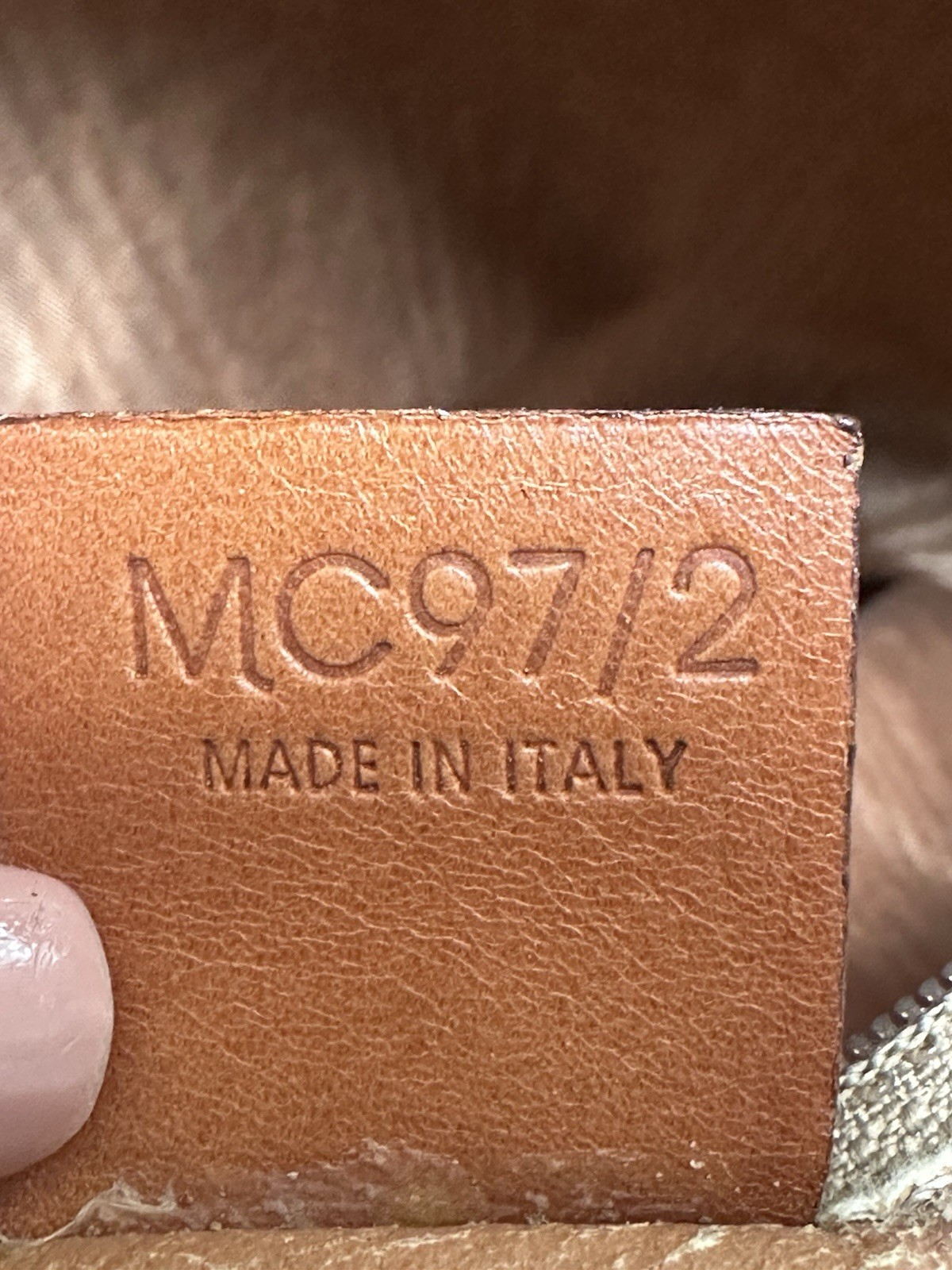 Celine Macadam Tote Bag Vintage Brown PVC Leather Italy MC97/2 Authentic
