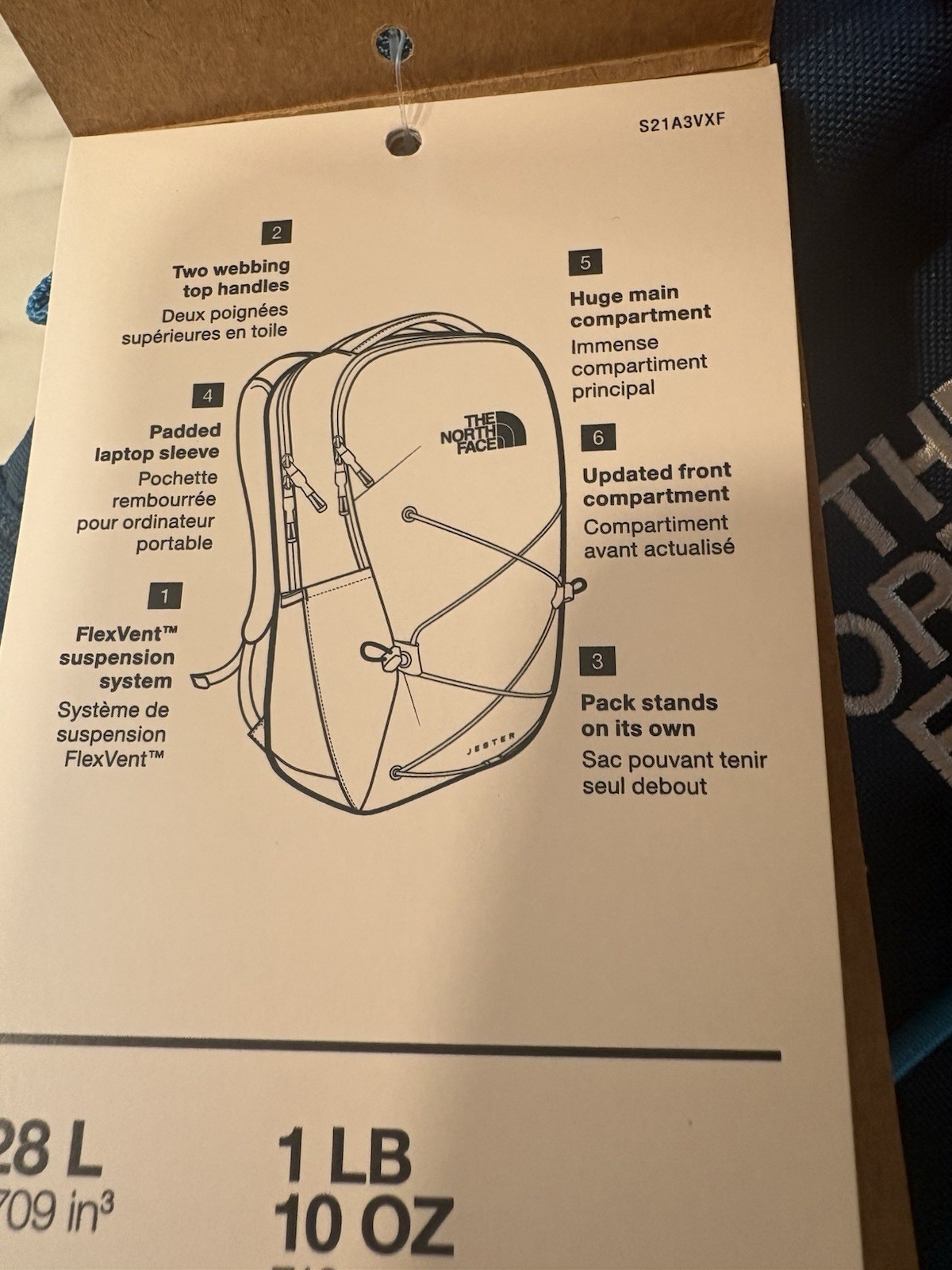 The North Face Jester Backpack Blue NWT