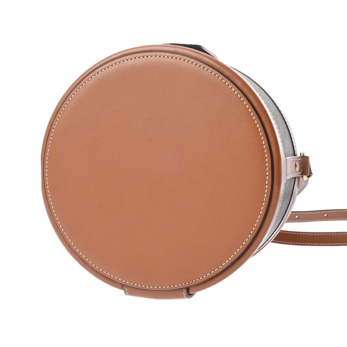 CELINE tambour medium 195192BZJ Triomphe triomphe canvas/calf Tan Women Shou…